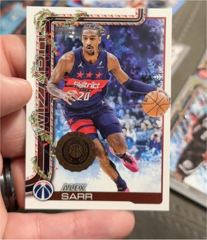 2025-26 Topps Holiday #H75 Alex Sarr — front