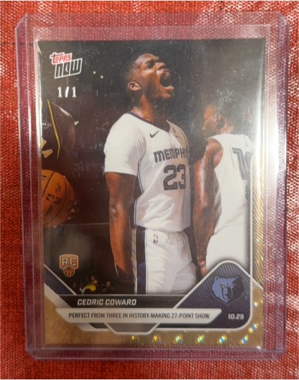 2023 Topps Now #10.23 Cedric Coward — front