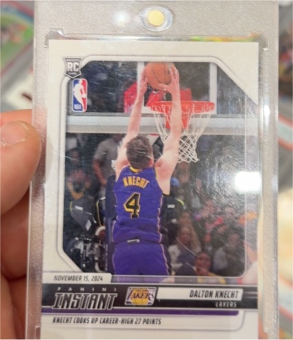 2024-25 Panini Instant #123 Dalton Knecht — front