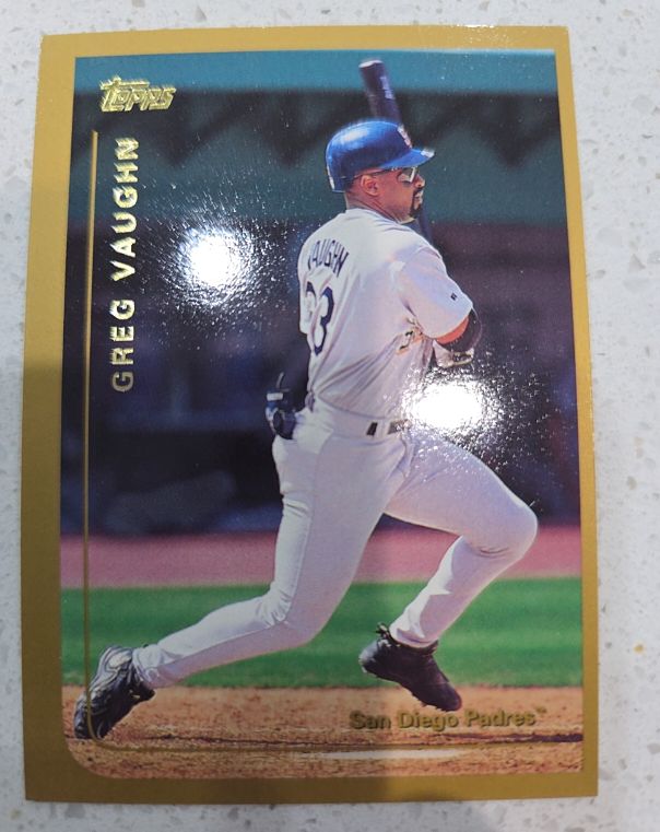1999 Topps #96 Greg Vaughn — front