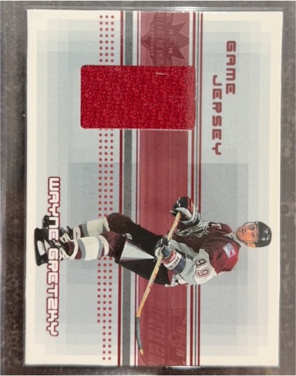 2000-01 Be A Player Memorabilia J25 Wayne Gretzky Game Jersey — front