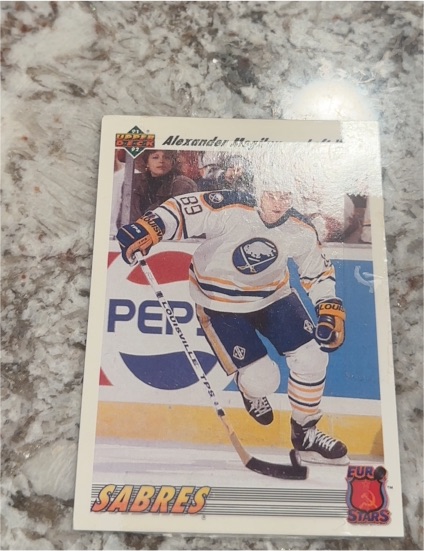1991-92 Upper Deck Euro-Stars #E2 Alexander Mogilny — front