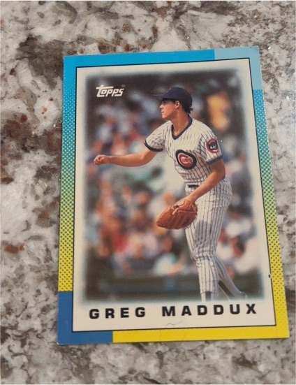1990 Topps Mini Leaders #50 Greg Maddux — front