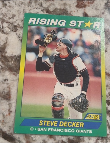 1992 Score Rising Star Steve Decker — front