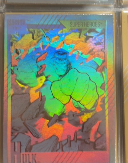 1991 Impel Marvel Universe Series II Hologram #H-2 Hulk — front