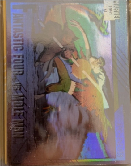 1991 Impel Marvel Universe Series 2 Hologram #H-5 Fantastic Four Vs Mole Man — front