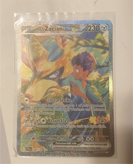 2022 Pokémon TCG SV09 #186 Hop's Zacian ex — front