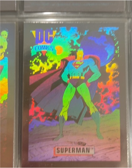 1992 Impel DC Comics #DCH8 Superman Hologram — front