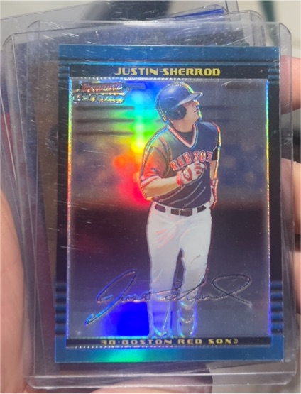 2002 Bowman Chrome #296 Justin Sherrod — front