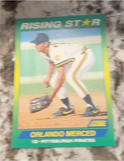1992 Score 100 Rising Stars #75 Orlando Merced — front