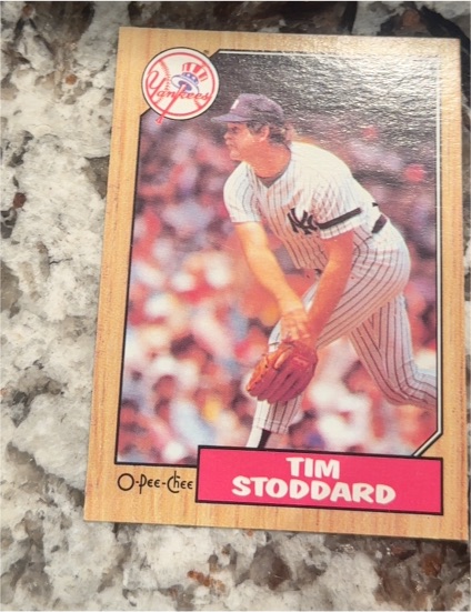 1987 O-Pee-Chee #321 Tim Stoddard — front