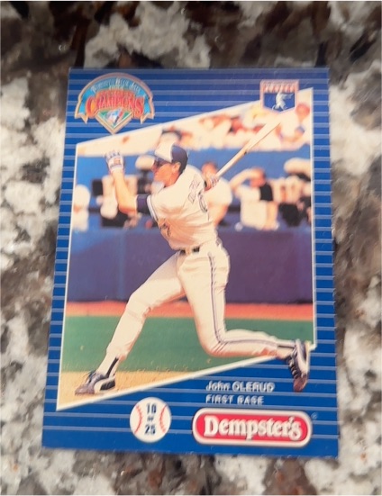 1993 Dempster's #10 John Olerud — front