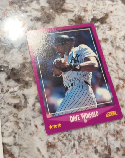 1988 Score #55 Dave Winfield — front