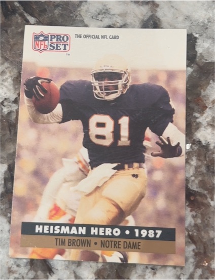 1991 Pro Set #40 Tim Brown — front