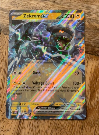 2023 Pokémon Scarlet & Violet Black Bolt #034 Zekrom ex — front