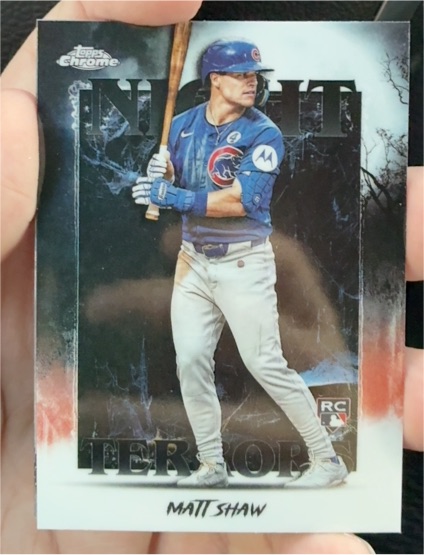 2025 Topps Chrome Update #NT-20 Matt Shaw Night Terrors Rookie — front