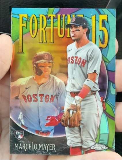 2025 Topps Chrome Update #F15-20 Marcelo Mayer Fortune 15 RC — front