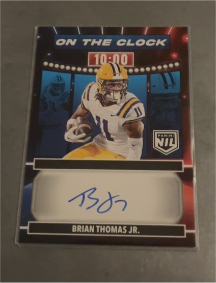 2024 Panini Prestige On The Clock Brian Thomas Jr. — front