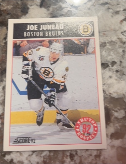 1992-93 Score #453 Joe Juneau Boston Bruins — front