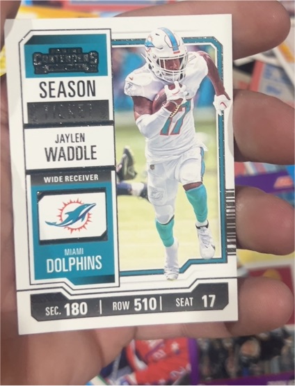 2023 Panini Contenders #63 Jaylen Waddle Season Ticket — front