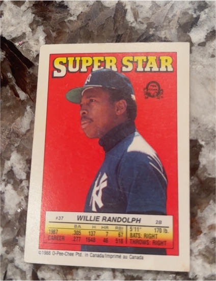 1988 O-Pee-Chee Super Star #37 Willie Randolph — front