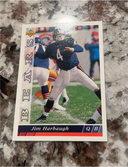 1993 Upper Deck #158 Jim Harbaugh — front