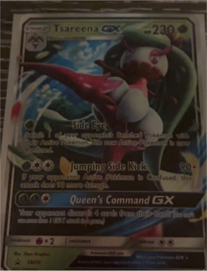 2017 Pokémon TCG Sun & Moon Promo #SM56 Tsareena GX — front