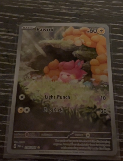 2024 Pokémon TCG SV: Paldean Fates #226 Pawmi Illustration Rare — front