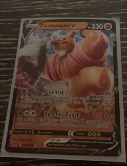 2022 Pokémon GO #040 Conkeldurr V — front