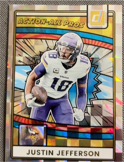 2025 Donruss #AAP-JJE Justin Jefferson Action-All Pros — front