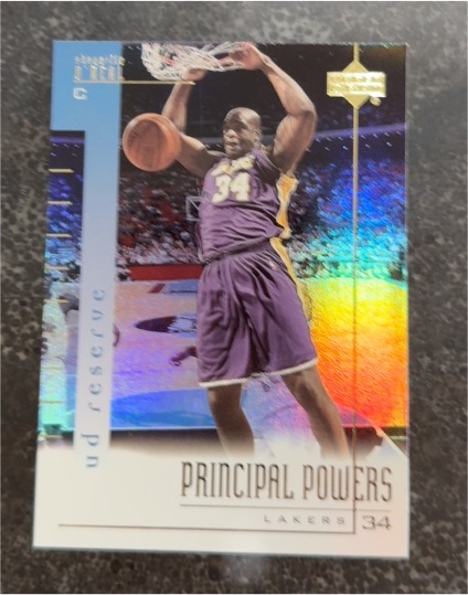 2000-01 Upper Deck Reserve Principal Powers #PP1 Shaquille O'Neal — front