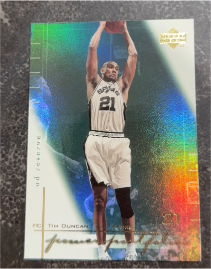 2000 Upper Deck Reserve #21 Tim Duncan — front
