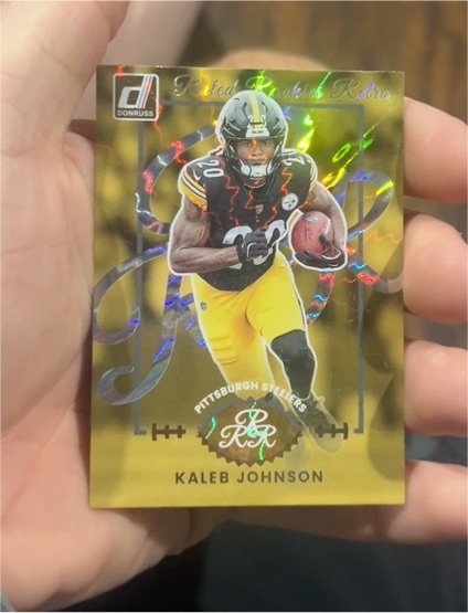 2025 Donruss #19 Kaleb Johnson Rated Rookie Retro — front