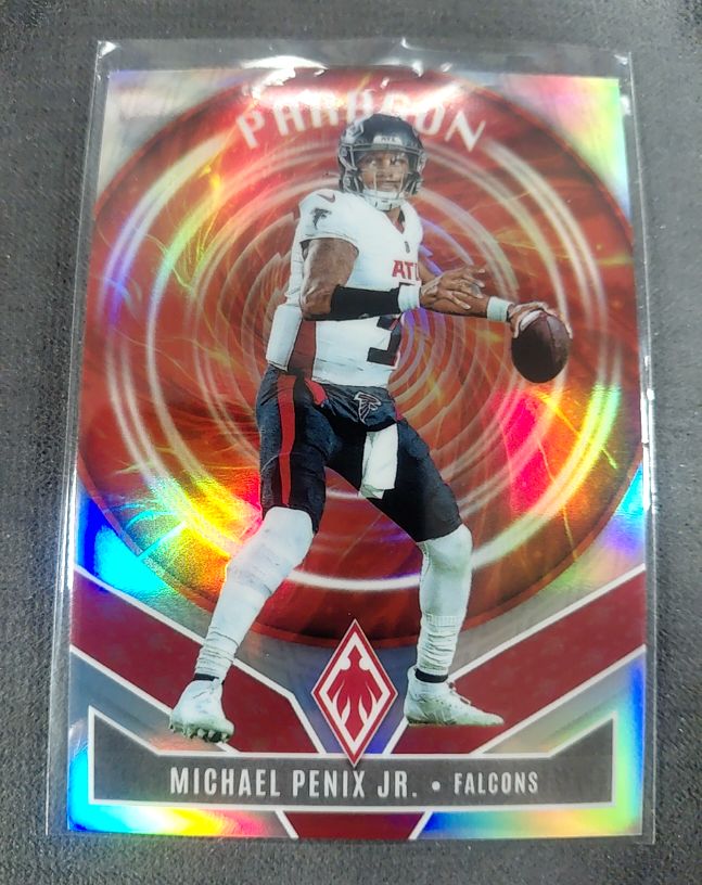 2025 Panini Phoenix #17 Michael Penix Jr. Paragon Silver — front