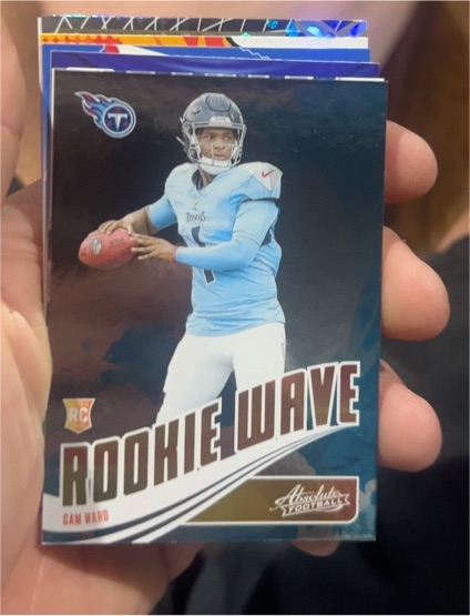 2025 Panini Absolute #RW-CWD Cam Ward Rookie Wave — front