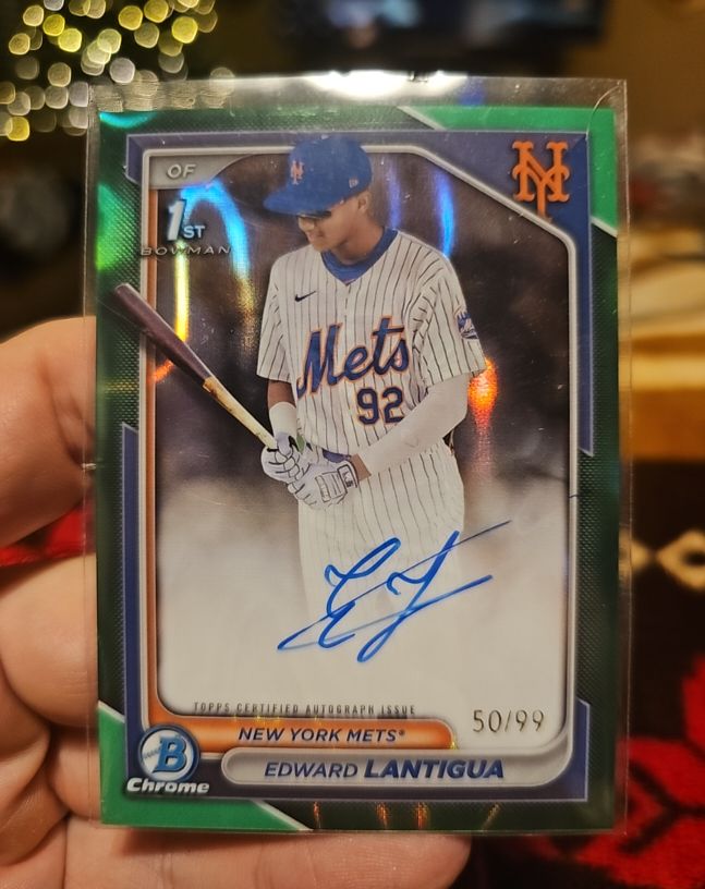 2024 Bowman Chrome #CPA-EL Edward Lantigua — front