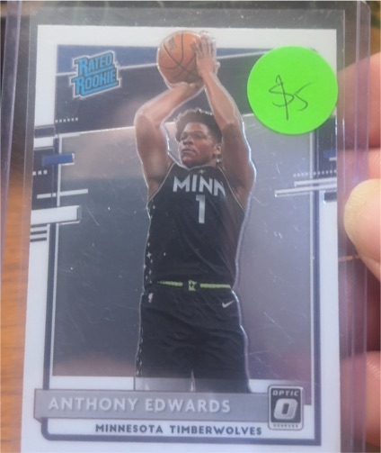 2020-21 Panini Donruss Optic #151 Anthony Edwards — front