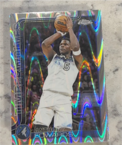 2025-26 Topps Chrome #151 Anthony Edwards — front