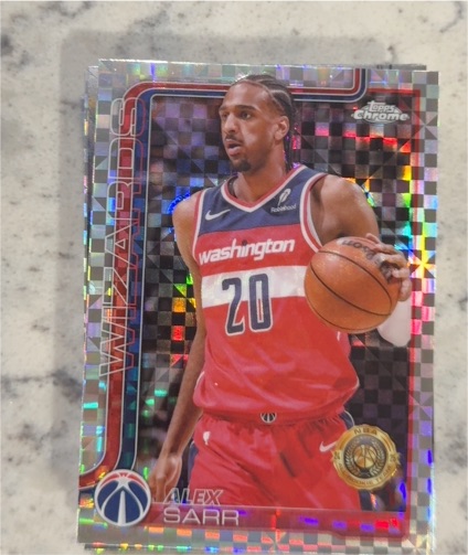 2025-26 Topps Chrome #218 Alex Sarr — front