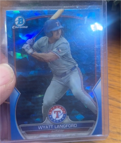 2023 Bowman Chrome Draft #BDC-106 Wyatt Langford — front