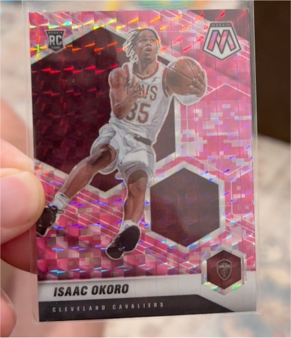2020-21 Panini Mosaic #212 Isaac Okoro — front