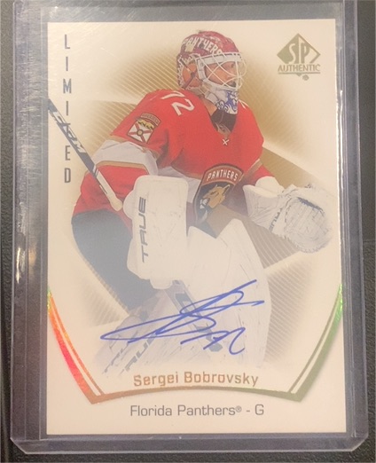 2021-22 Upper Deck SP Authentic Limited #42 Sergei Bobrovsky — front