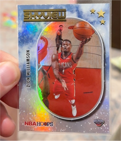 2021-22 Panini NBA Hoops Skyview #25 Zion Williamson — front
