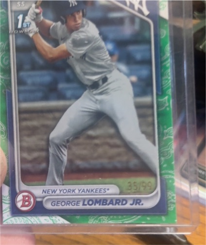 2024 Bowman Prospects #BP-79 George Lombard Jr. — front