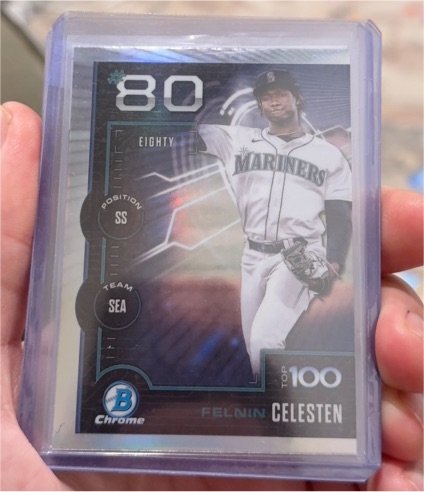 2025 Bowman Chrome #BTP-80 Felnin Celesten — front