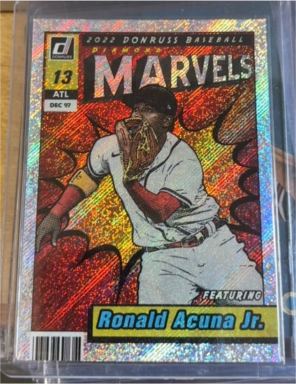 2022 Donruss Marvels #M-4 Ronald Acuna Jr. — front