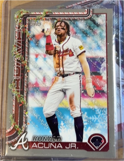 2025 Topps Holiday #H62 Ronald Acuna Jr. — front