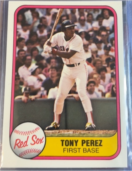 1981 Fleer #241 Tony Perez Boston Red Sox — front