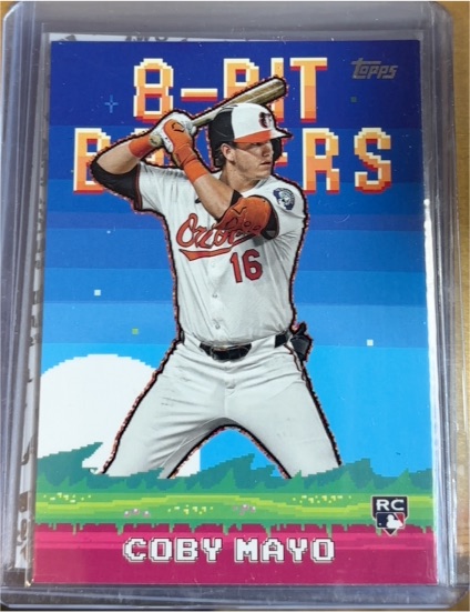 2025 Topps Celebration 8-Bit Ballers #8B-18 Coby Mayo — front