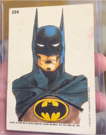 1989 O-Pee-Chee Batman #294 Batman Sketch — front